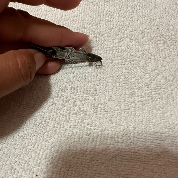 Vintage Artissan Made Sterling Silver Amethyst Fish Pin/ Pendant - Picture 6 of 7